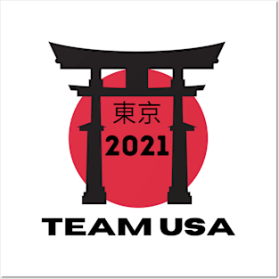 Tokyo 2021 Team USA Posters and Art